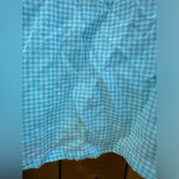 Vintage Western Shirt Cowgirl Southwestern Aqua Orange Country Top Festival - Picture 17 of 17